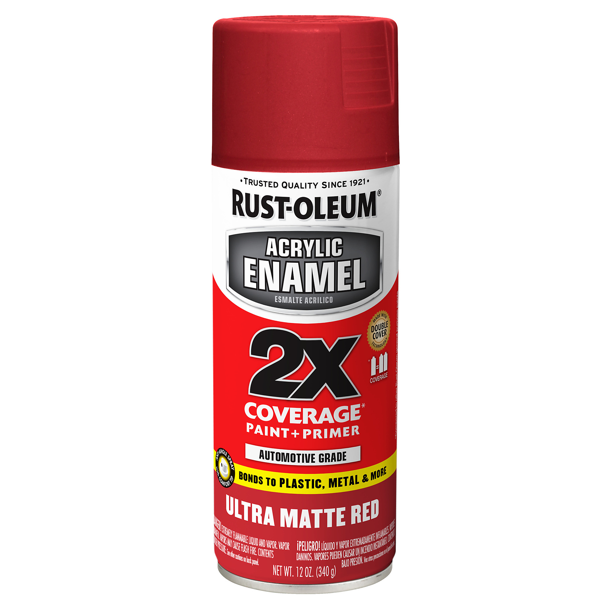 Rust-Oleum Acrylic Enamel Spray Paint - Ultra Matte, Red, 12 Oz., 6 Pk, Model# 382598DS